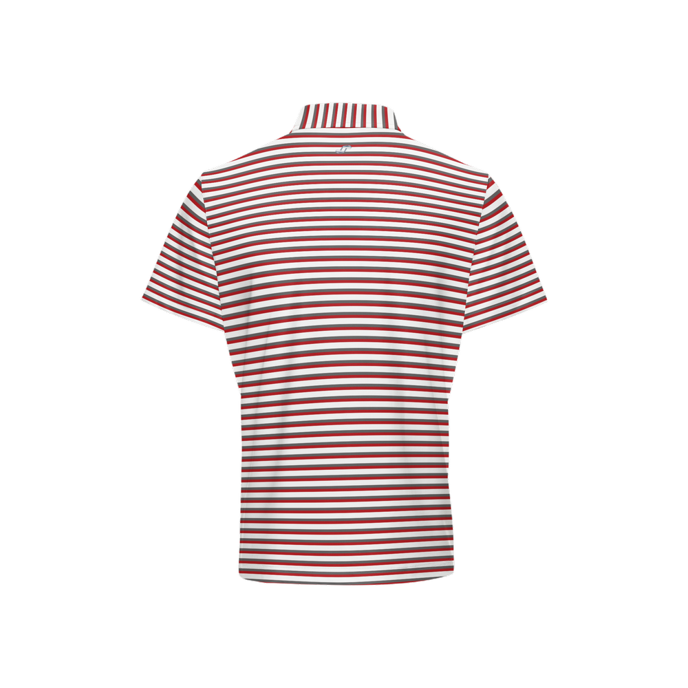 THE Red/Grey performance polo