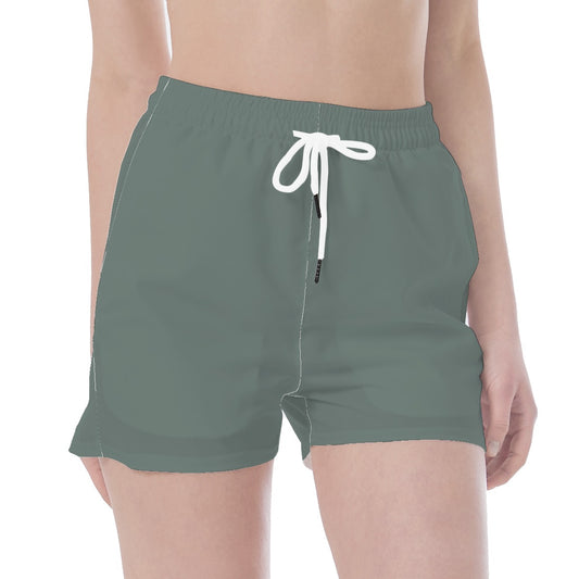 Waistband Sport Shorts- Evergreen Fog