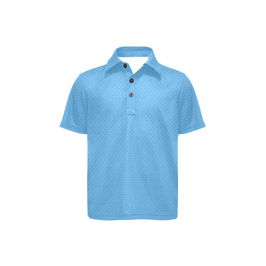 Light blue polo shirt on a white background