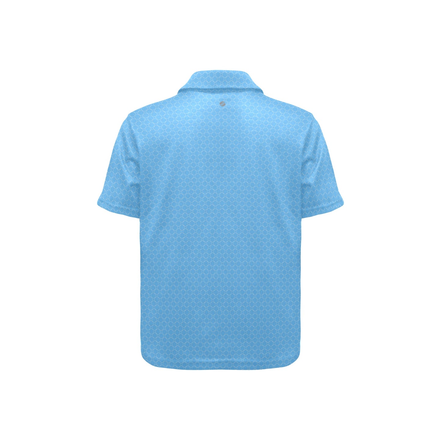 Light blue polo shirt on a white background
