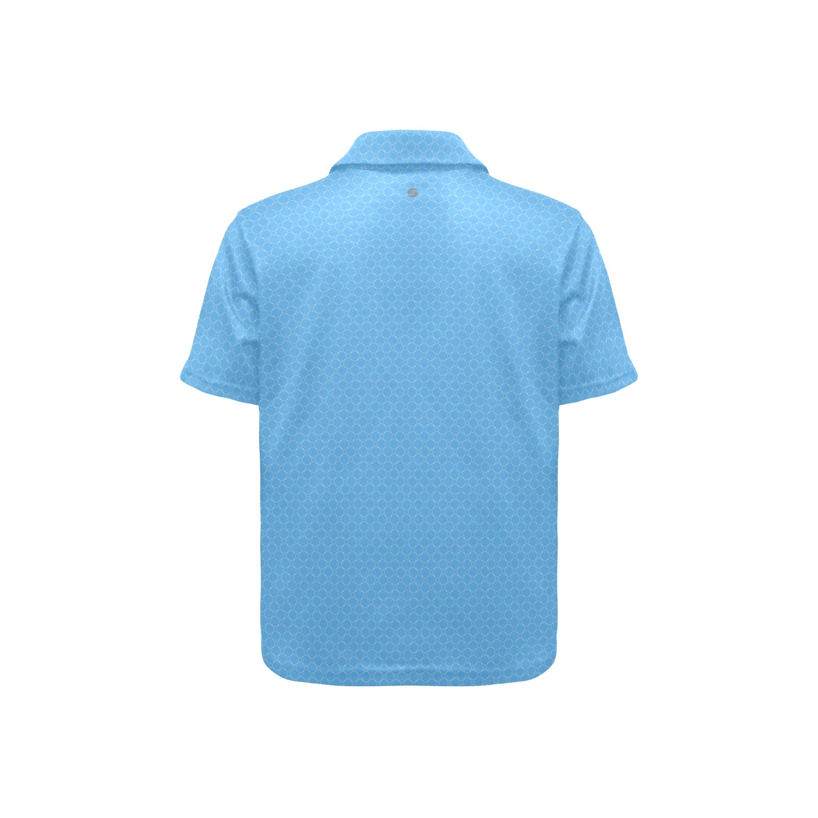 Light blue polo shirt on a white background