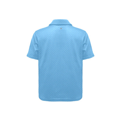 Light blue polo shirt on a white background