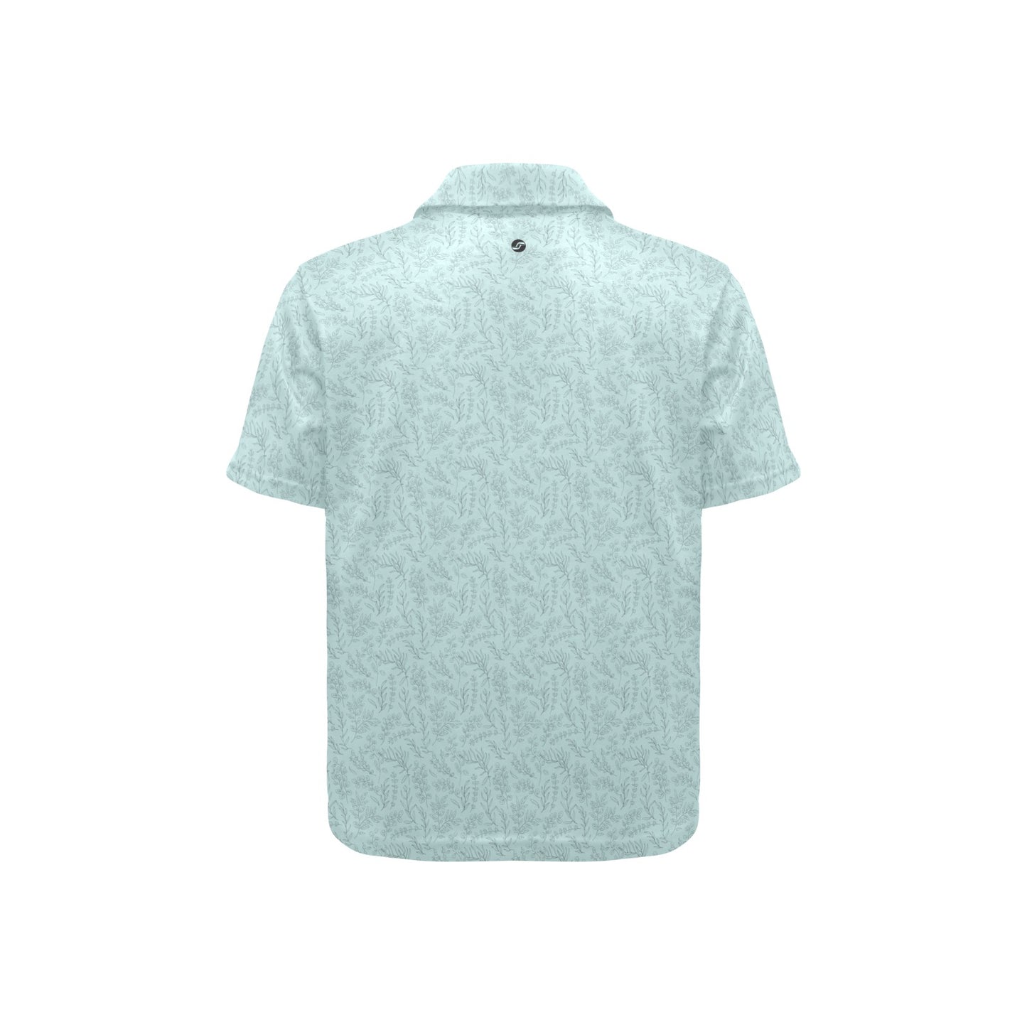 Light green polo shirt on a white background