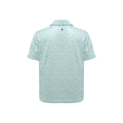 Light green polo shirt on a white background