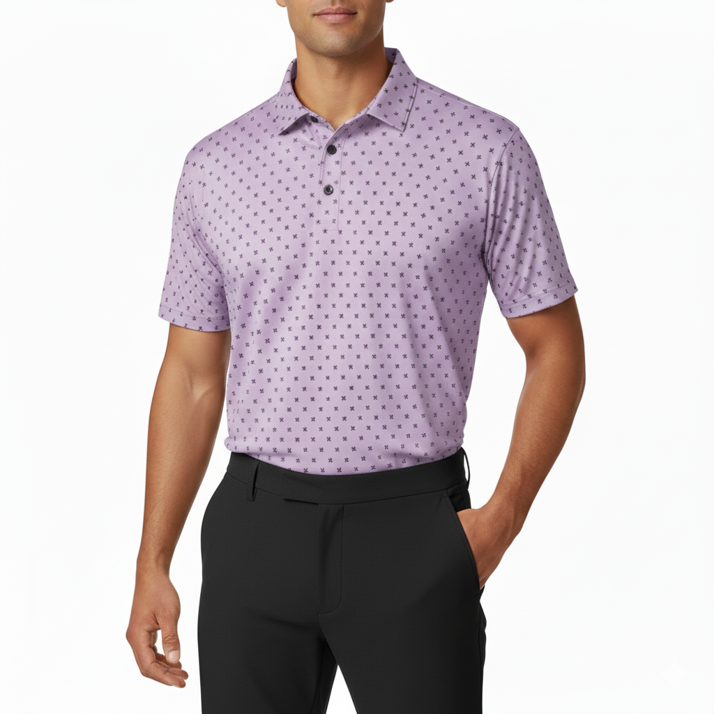 Lilac Crosshatch