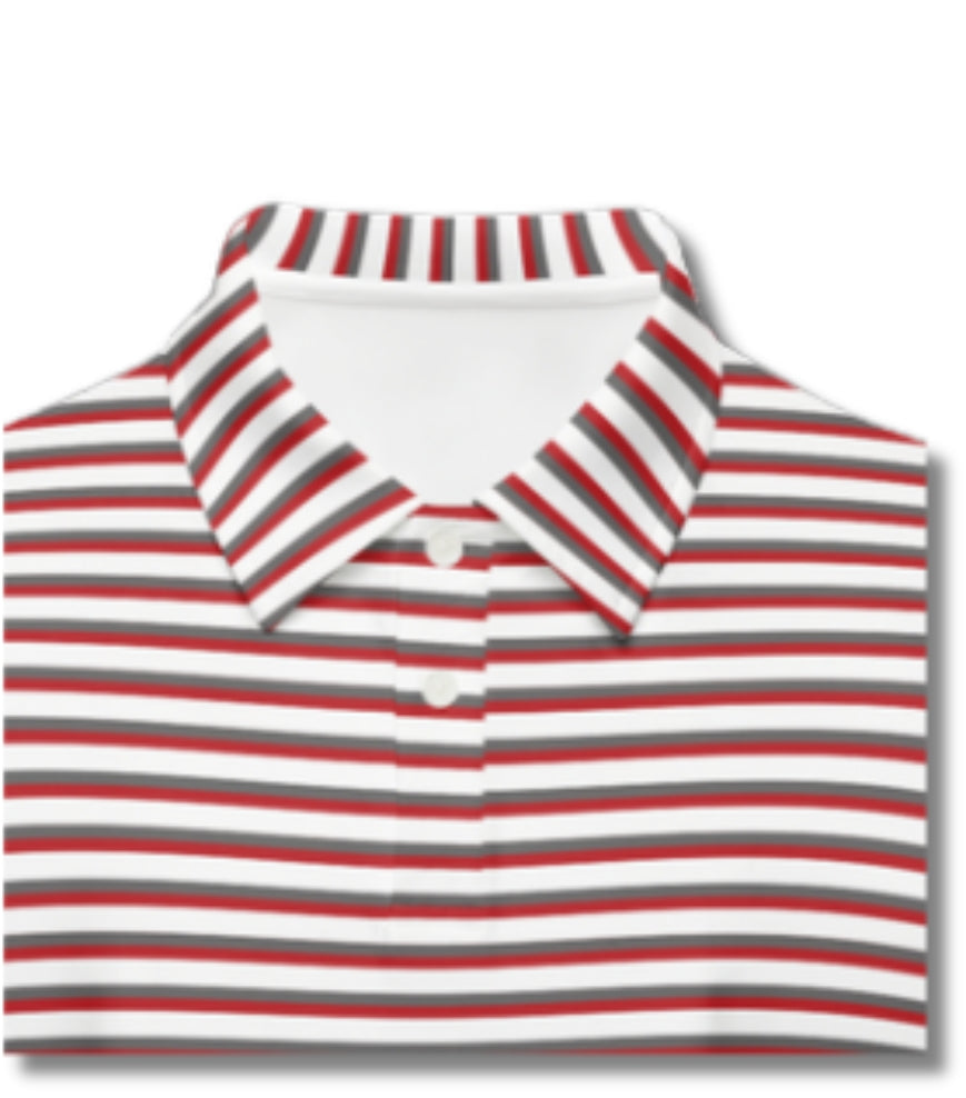 THE Red/Grey Polo